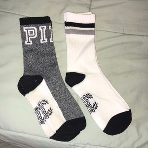NWOT Pink Victoria secret tall socks
